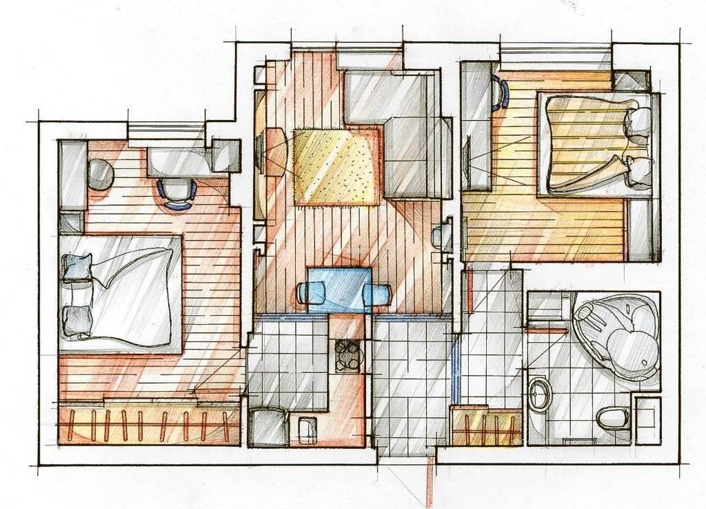 Как начертить план квартиры на бумаге