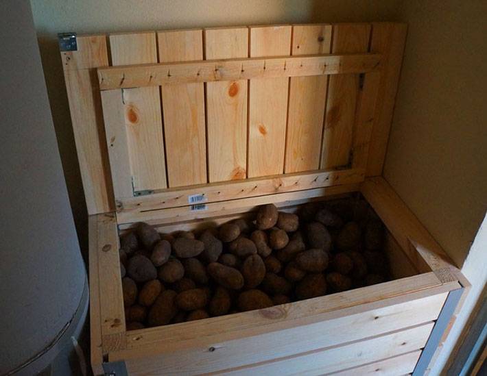 Как сделать своими руками ящик для хранения картофеля на балконе зимой?