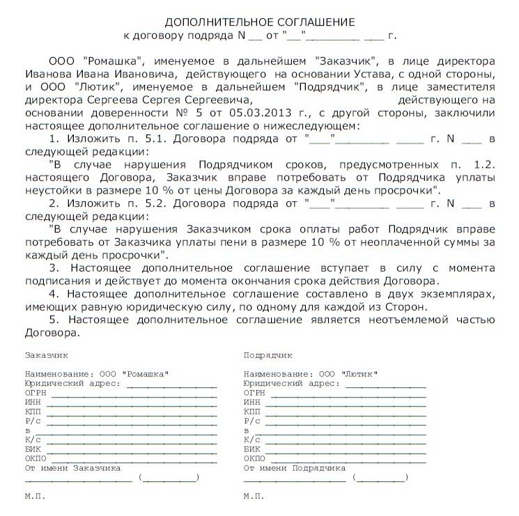 Дополнительное соглашение к договору купли продажи жилого дома с земельным участком образец