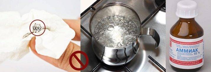 Как почистить серебро нашатырным спиртом