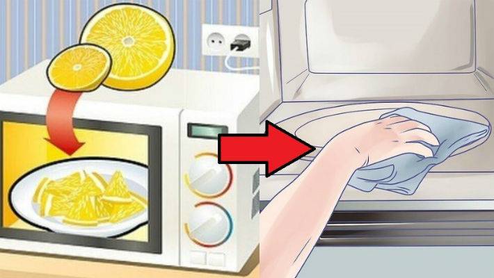 Как почистить микроволновку от жира