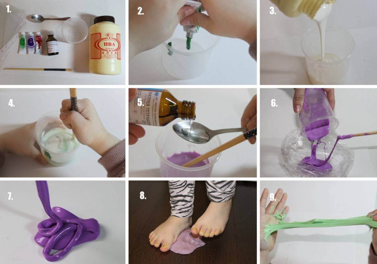 Как сделать слайм? 11 способов сделать лизун в домашних условиях