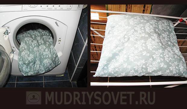 Можно ли стирать подушки в автомате