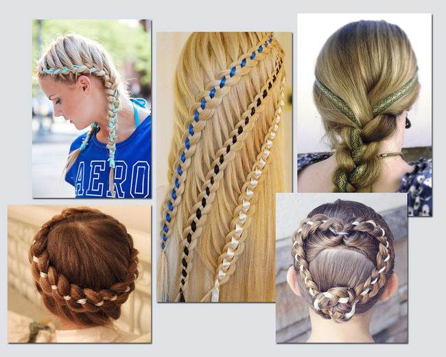 Как вплести ленту в косу? плетение кос с лентой - схема, фото :: syl.ru