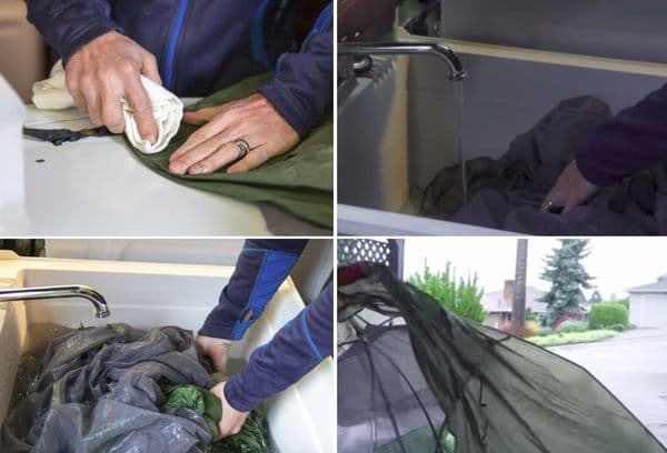 Как постирать палатку