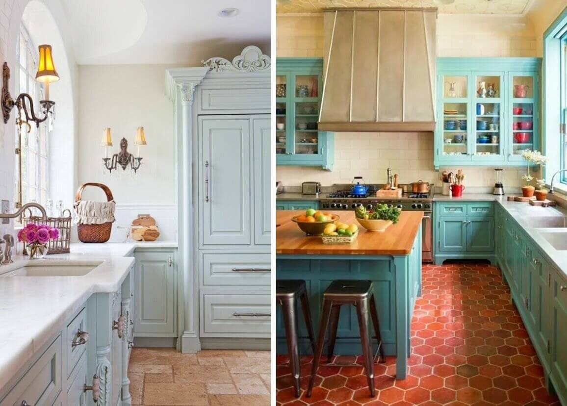 Дизайн голубой кухни: 170+ (фото) интерьеров и их сочетаний