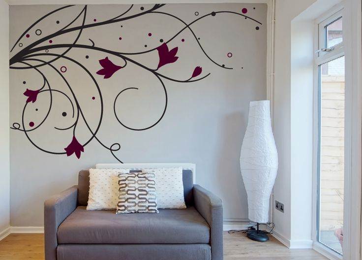 Рисунки на стенах в квартире: техники росписи и интересные идеи