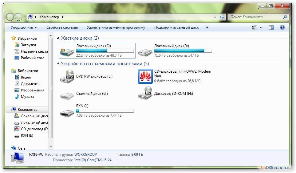 Форматирование системного диска c в windows 7