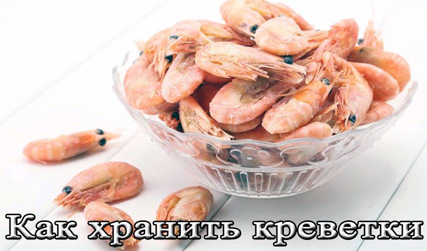 Сколько хранятся креветки в вареном и замороженном виде