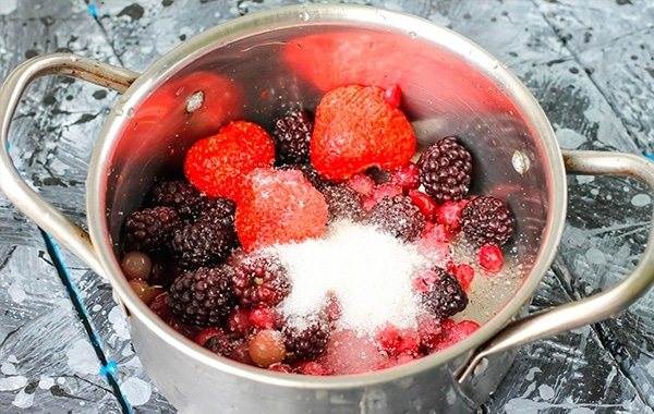 Компот из замороженных ягод рецепт с фото
