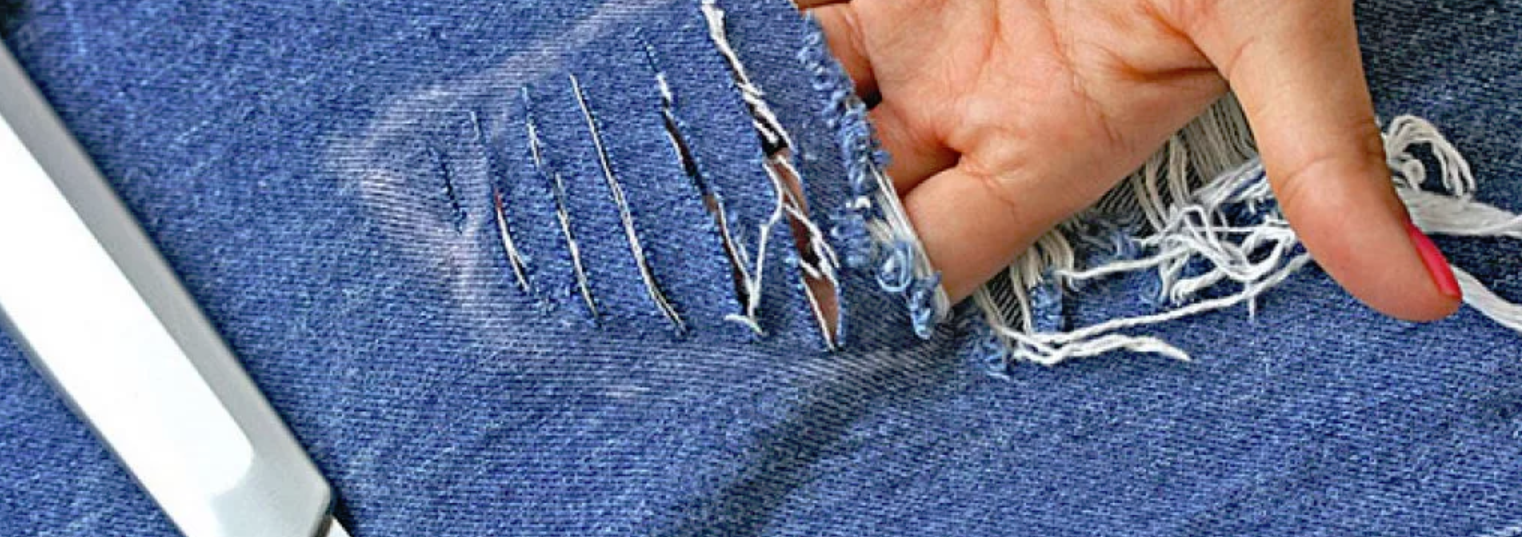 Как сделать дырки на джинсах своими руками