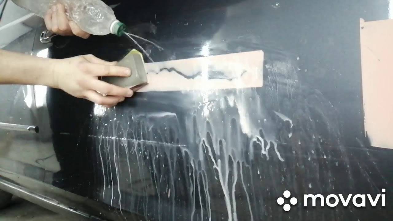 Как убрать потеки после покраски автомобиля?
