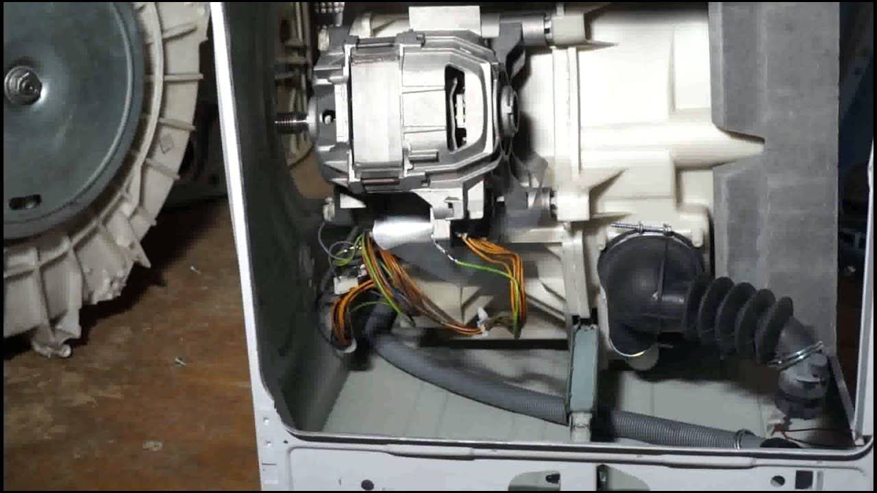 Замена двигателя стиральной машины со щетками и подшипником - индезит, lg, bosch, самсунг