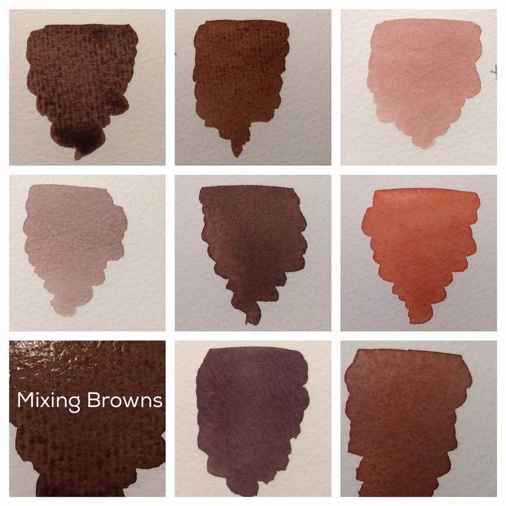 Как правильно смешать краски чтобы получить коричневый цвет: рассмотрим подробно