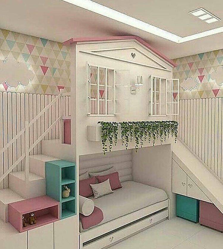 Современная комната девочки-подростка - идеи дизайна интерьера