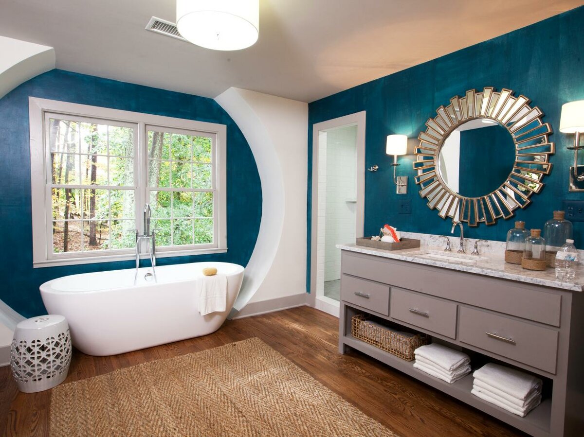 Интерьер ванной в голубых тонах. ванная в голубом цвете — 85 фото современных цветовых сочетаний