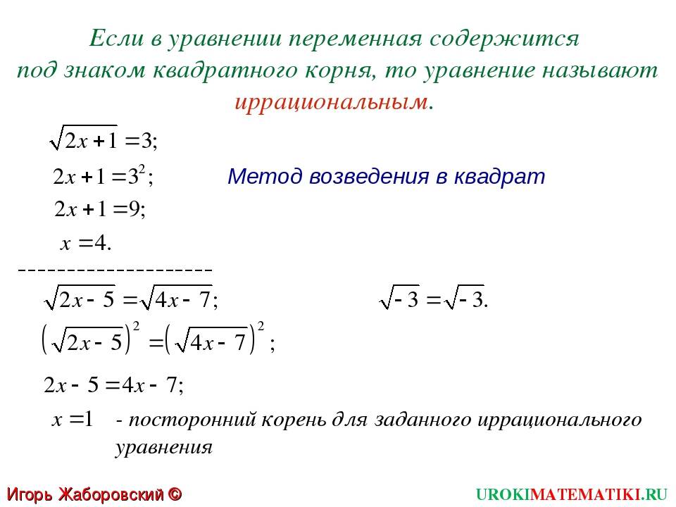 Теорема виета для квадратного уравнения
