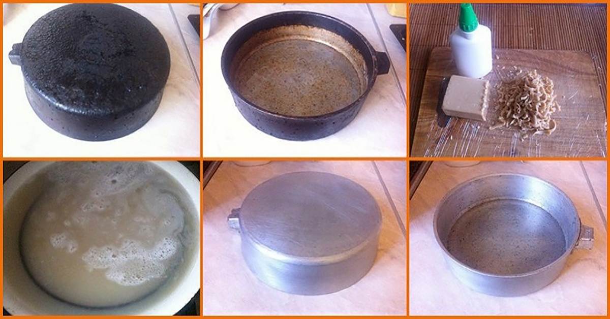 Как отмыть сковородки от толстого слоя нагара