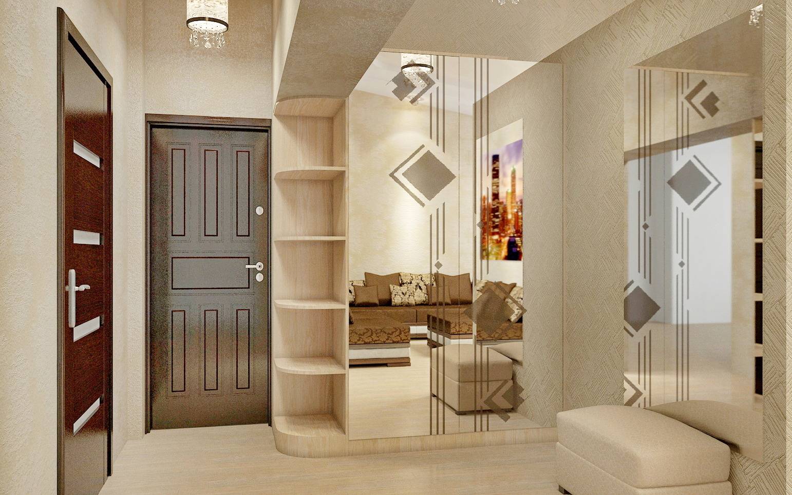 Квадратный коридор в квартире: дизайн интерьера, планировка прямоугольного маленького белого, светлого серого