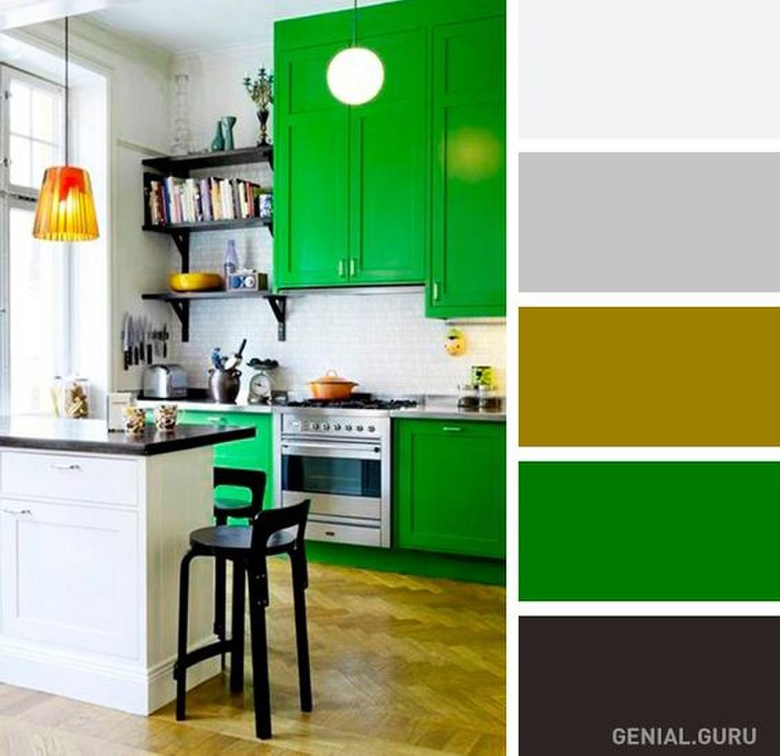 Кухня цвета лайм: с каким цветом сочетается и тонкости оформления интерьера