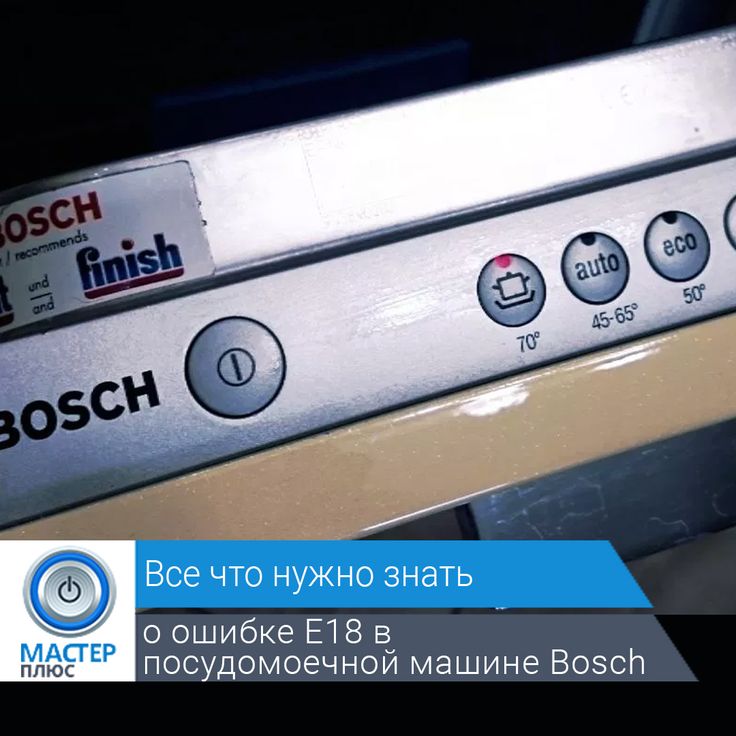 Посудомоечная машина bosch отменить программу