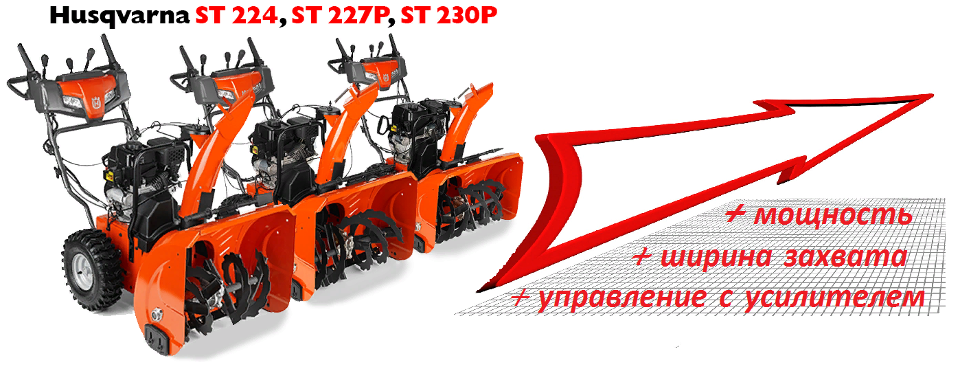 Снегоуборщик хускварна st227p