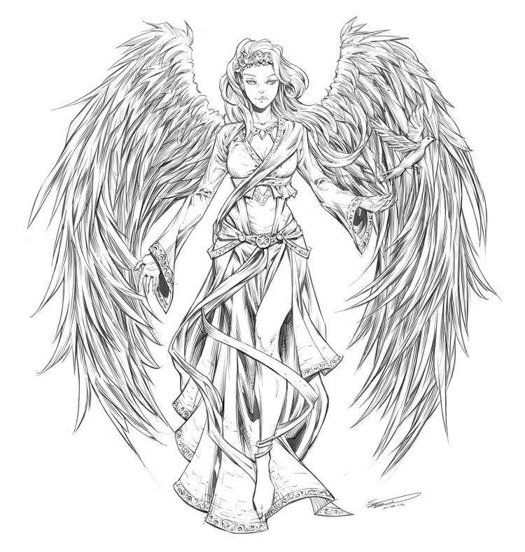 Как нарисовать крылья ангела за несколько простых шагов — пошаговые уроки рисования
