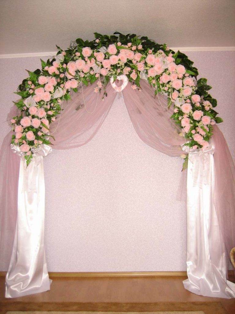 Виды и идеи арок из цветов на свадьбу своими руками. +фото и видео