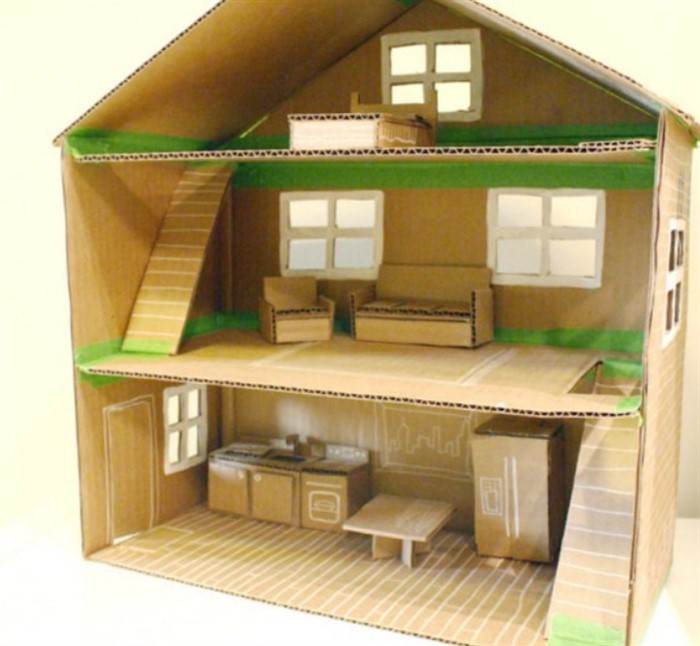 Кукольный домик своими руками - 66 фото создания игрушечного дома для детей