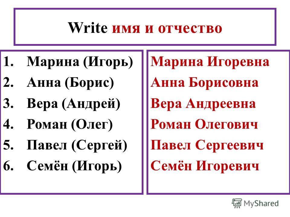 Выберите имена 4. Имя отчество. Женские имена и отчества. Отчество Игорь. Отчество на имя Игорь.