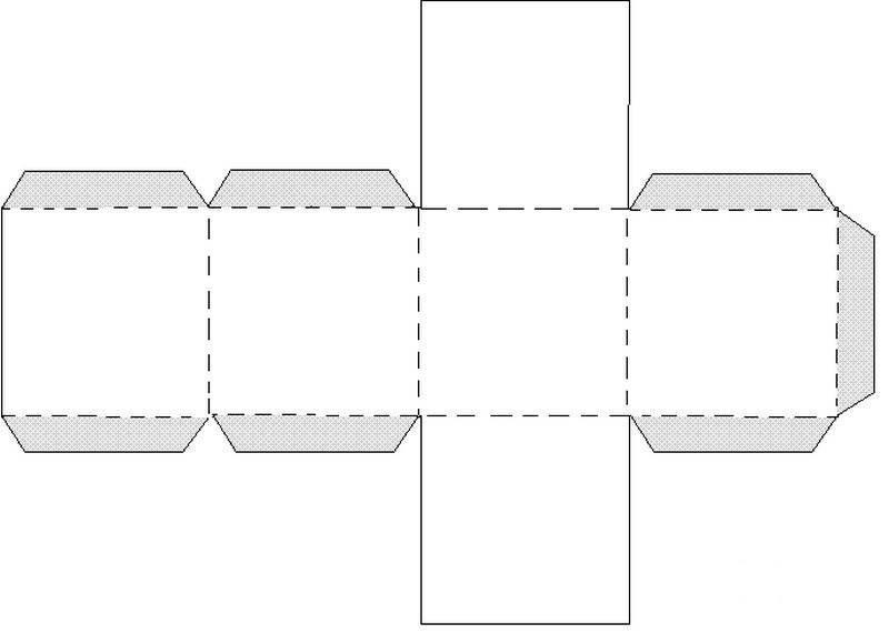 Как сделать куб из бумаги схема с размерами