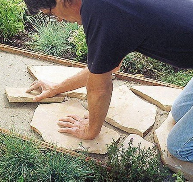 Камень плитняк для садовых дорожек – укладка своими руками, советы по выбору