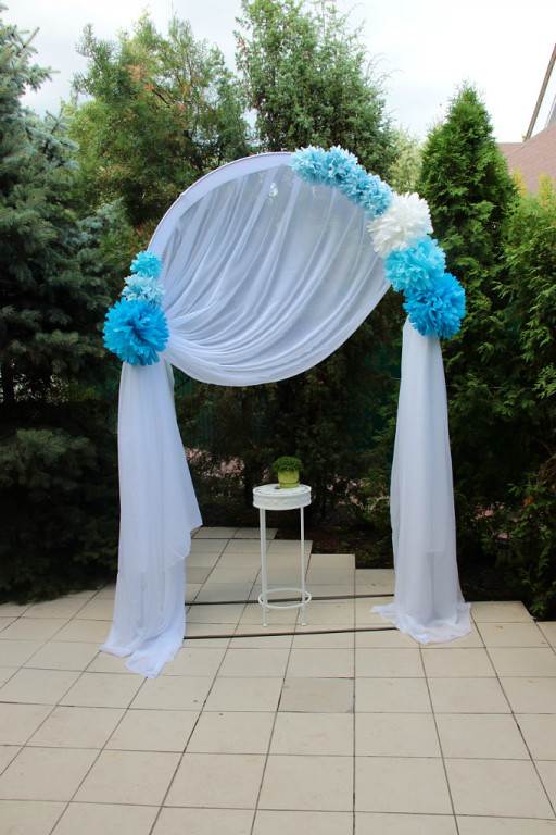 Свадебная арка для выездной регистрации: как сделать своими руками, фото оформления и размеры