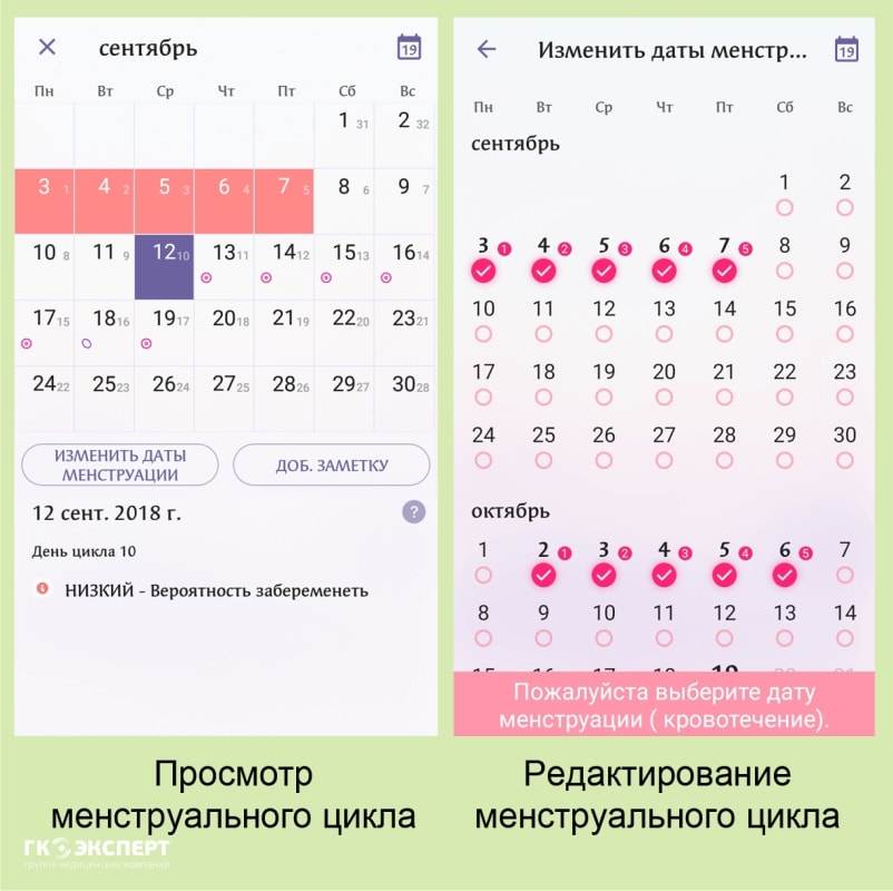 Как посчитать менструальный цикл, календарь расчета месячных