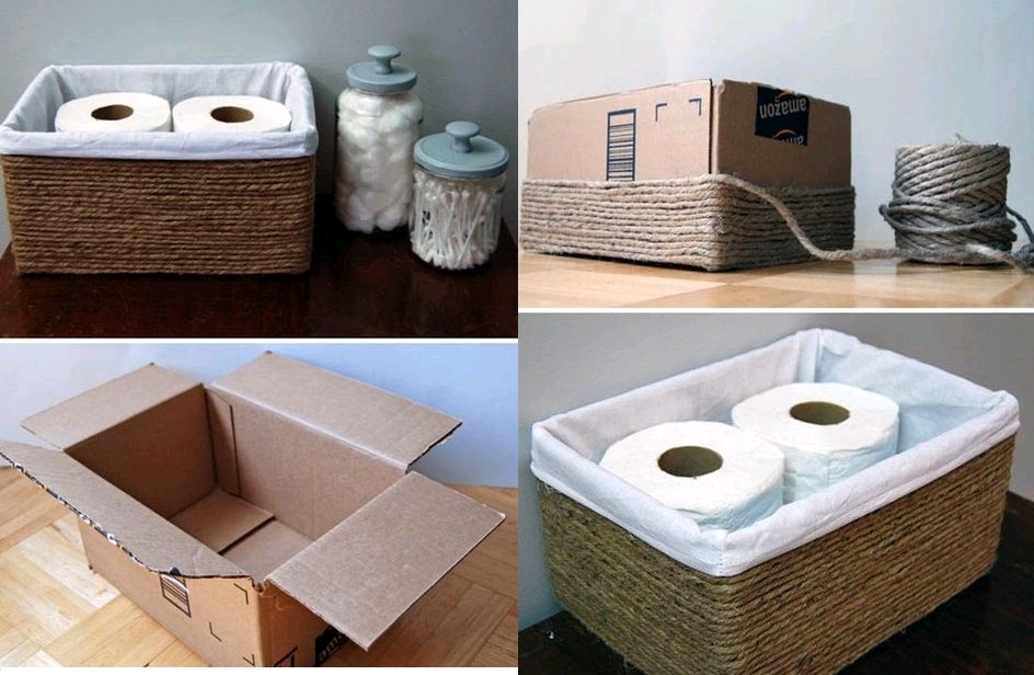 Как сделать декор обычной коробки для хранения вещей своими руками? | iloveremont.ru