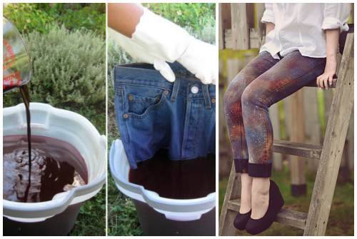 Как покрасить джинсы, советы по выбору средств, варианты узоров