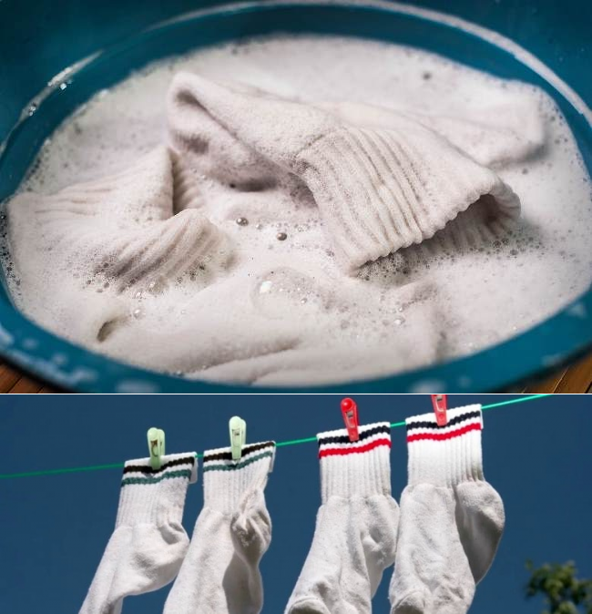 Как отстирать белые носки - домашние способы отбеливания