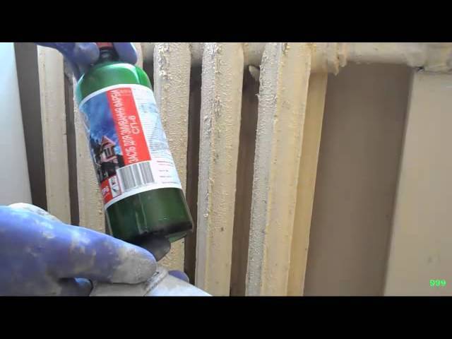 Как удалить старую краску с батареи отопления
