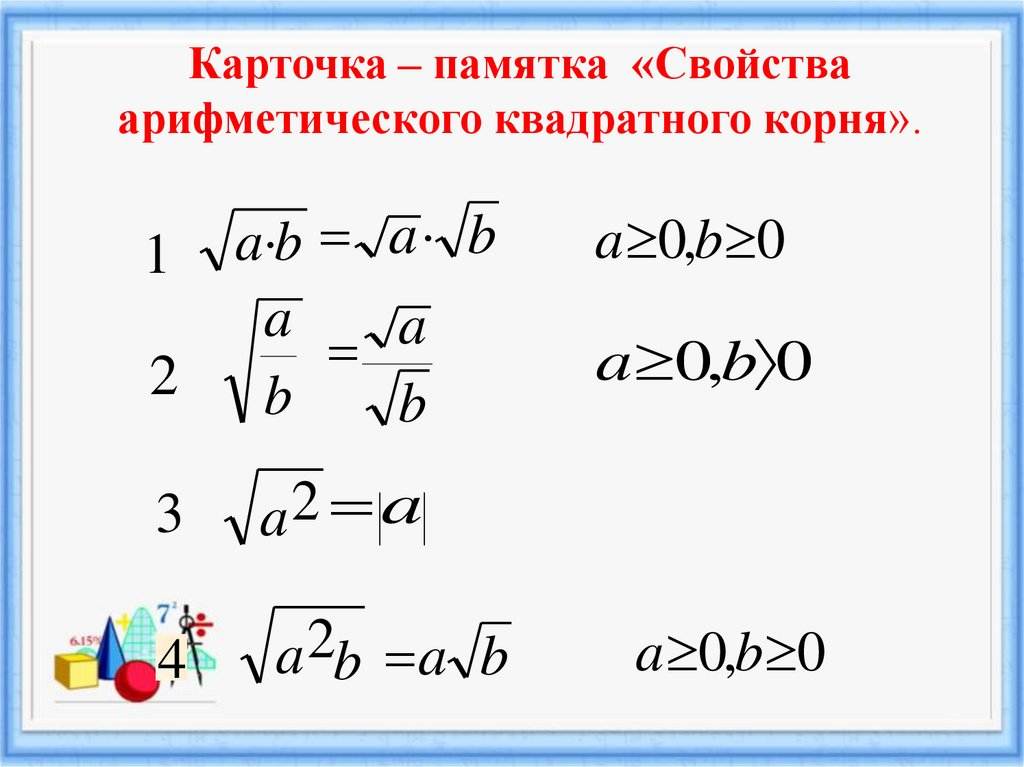 Урок 3: квадратный корень - 100urokov.ru