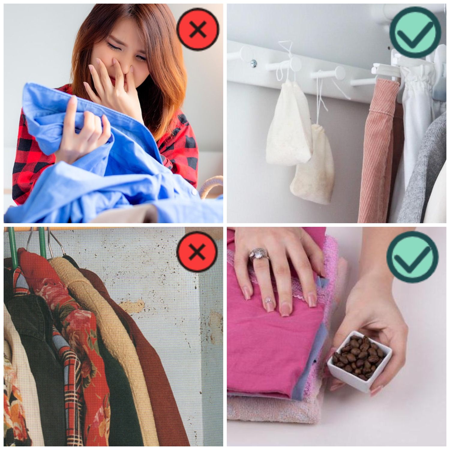 Как избавиться от неприятных запахов в шкафу с одеждой