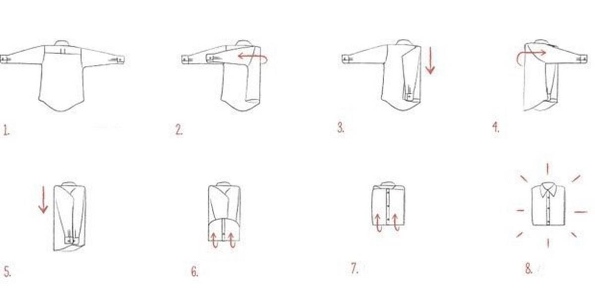 Как сложить рубашку, чтобы она не помялась? полезные советы