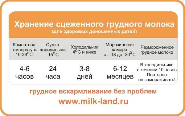 Сколько хранится грудное молоко в холодильнике, при комнатной температуре после сцеживания? | nail-trade.ru