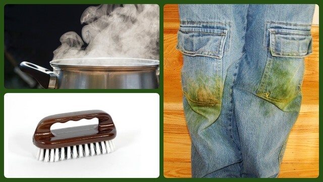 Чем отстирать траву с джинсов: выводим свежие и въевшиеся пятна