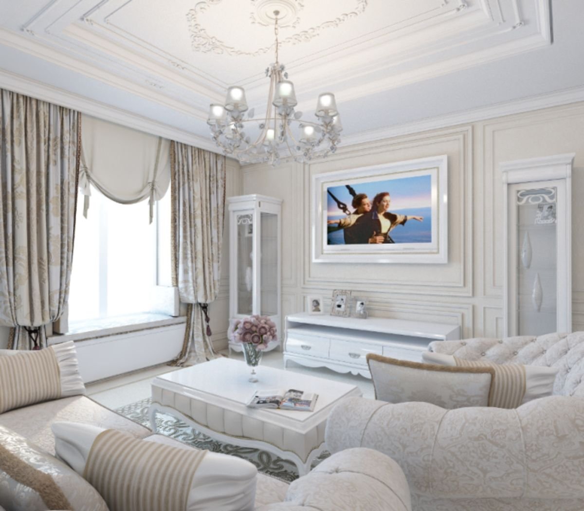 Мебель для гостиной в классическом стиле - актуальный подбор дизайна и варианты оформления