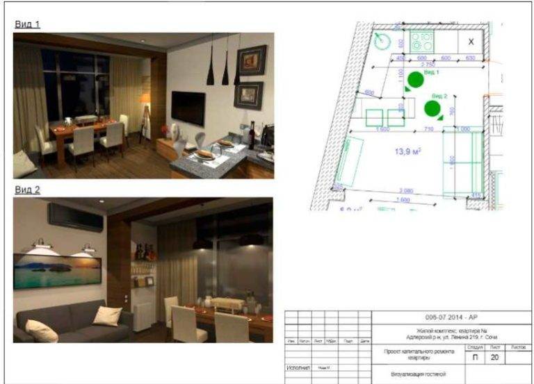 Дизайн-проект квартиры: что это такое и как его составить