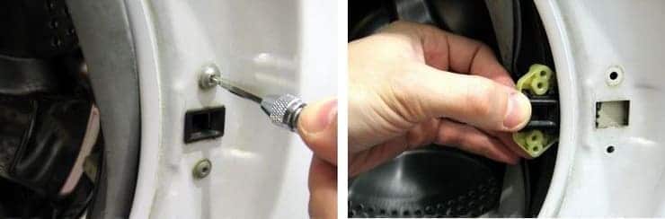 Как открыть стиральную машинку автомат если сломалась ручка