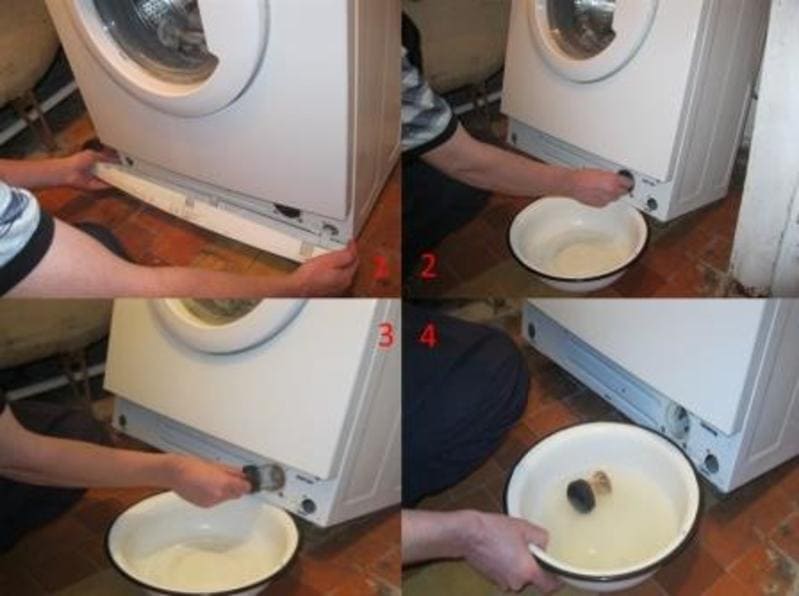 Все способы как слить воду из стиральной машины при поломке