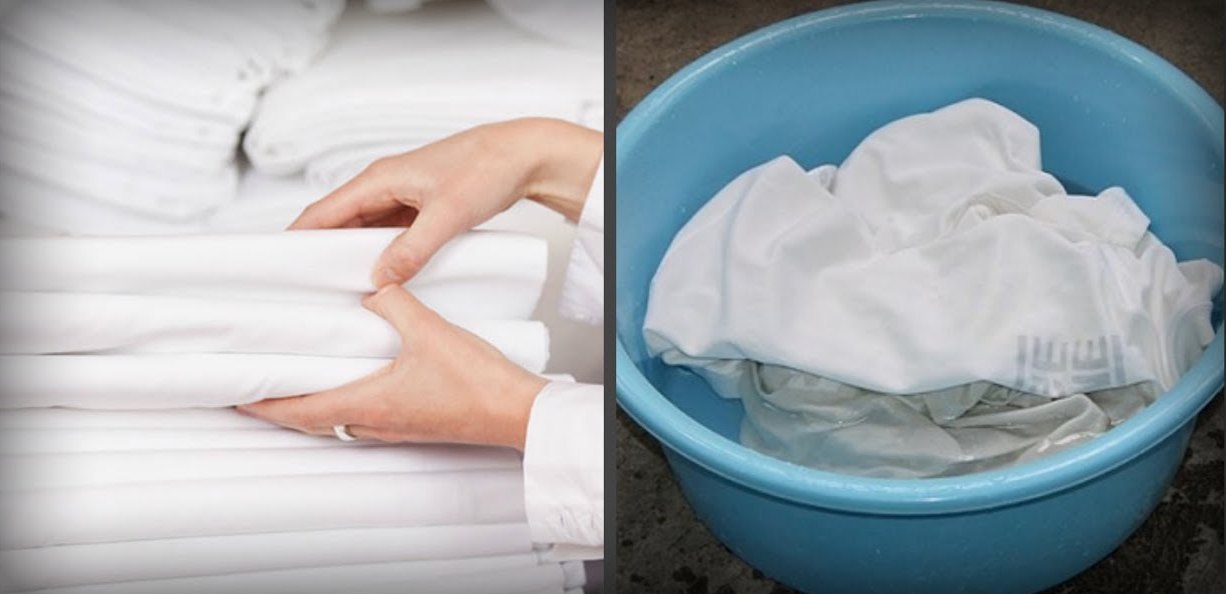 Как отстирать белую или цветную рубашку вручную и в машинке