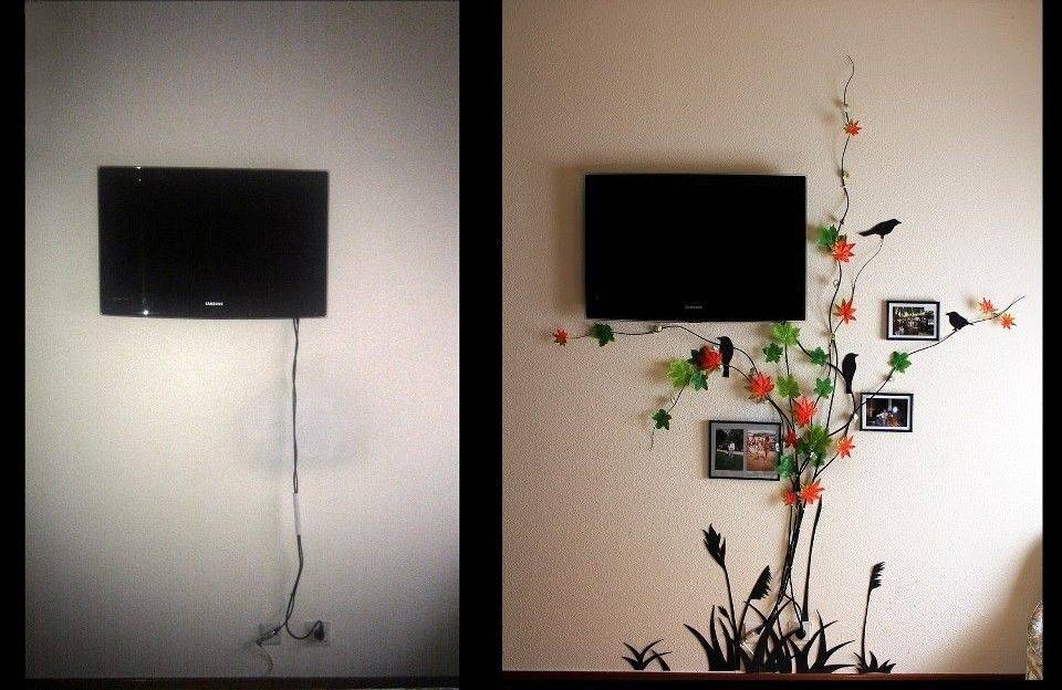 Как спрятать провода от телевизора на стене - 7 лучших способа