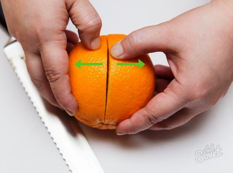 Как почистить апельсин быстро, без брызг и руками